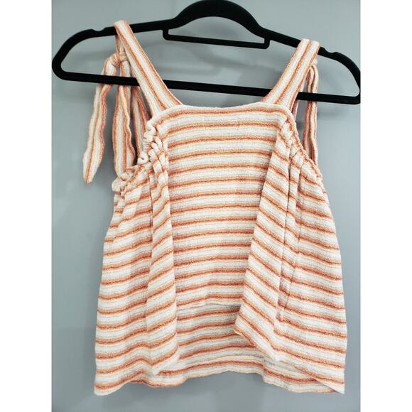 Madewell Texture and Thread Striped Tie Straps - XS Summer Cropped Beach - Picture 5 of 5